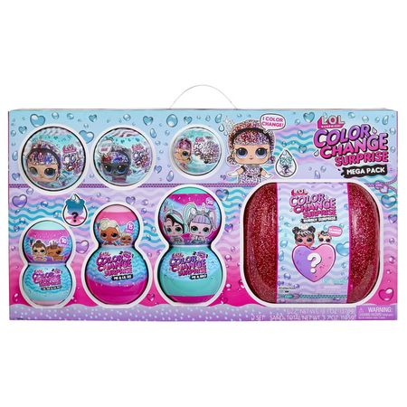 LOL Surprise Color Change Mega Pack Collectible Doll Exclusive w/ 70+ Surprises Age 4+ - Walmart.com