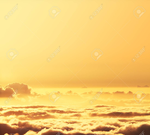 yellow sky clouds background