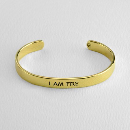 I Am Fire Astrology Cuff Bracelet | The Animal Rescue Site