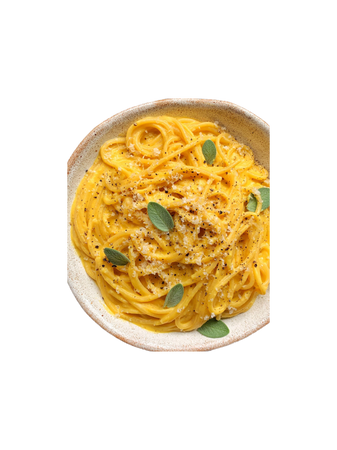 creamy butternut squash pasta food