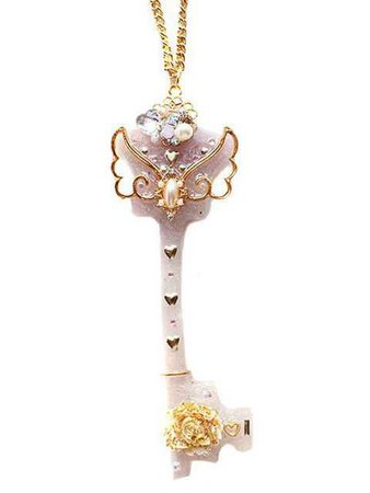 Lilac Star Key Necklace