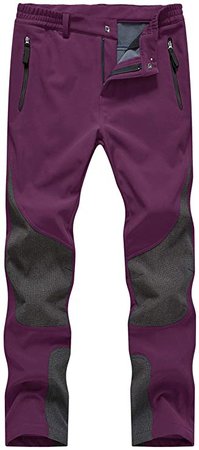 Amazon.com: Rdruko Women's Waterproof Snow Pants Ski Snowboard Hiking Softshell Fleece Insulated Winter Pants: Clothing