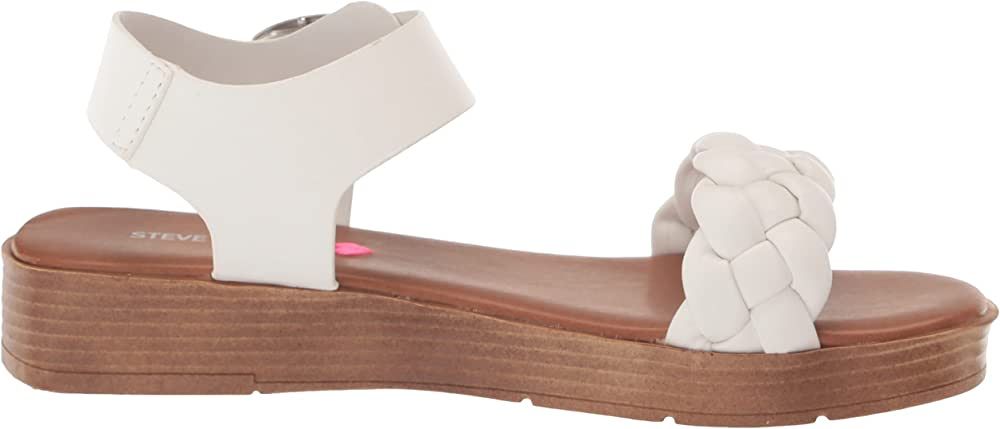 Amazon.com | Steve Madden Girls Shoes Girls JDESTIND Wedge Sandal, White, 4 Big Kid | Sandals