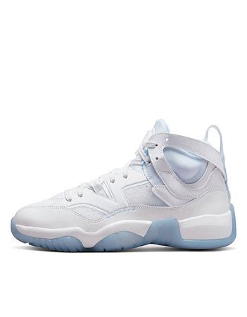 Nike Air Jordan Jumpman Two Trey sneakers in white and ice blue | ASOS