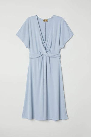 Draped Dress - Blue