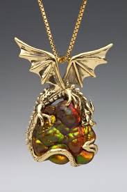 fire dragon necklace gold - Google Search