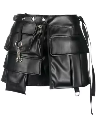Coperni faux-leather Cargo Skirt - Farfetch