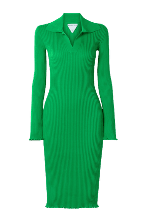 BOTTEGA VENETA - Ribbed cotton dress