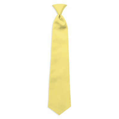 Boy's Satin Yellow Pre-Tied Tie for Baby Toddler Children | Perfect Tux