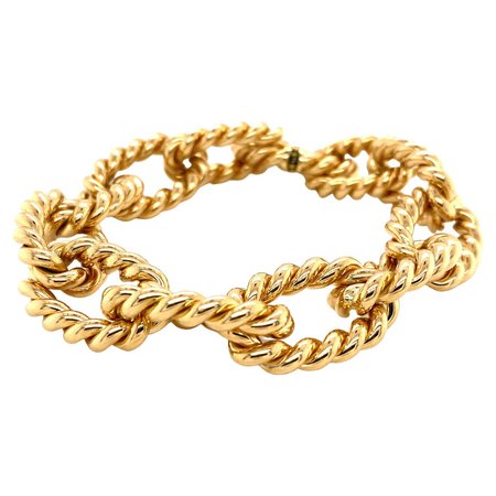 Gourmet Bracelet 18K Yellow Gold For Sale at 1stDibs