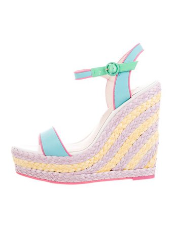 Sophia Webster Lucita Malibu Espadrille Wedges - Shoes - W9S22219 | The RealReal