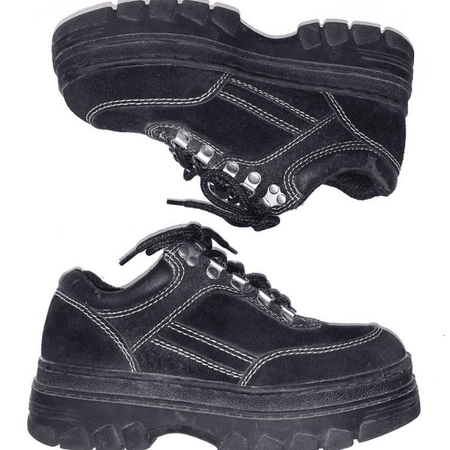 black platform shoes