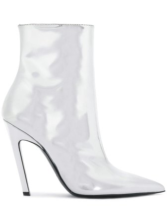 Balenciaga Silver Talon Mirror 80 Ankle Boots metallic 482095WA0V0 - Farfetch
