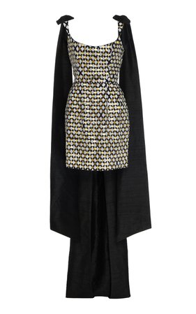 Grace Sequined Cotton Mini Dress by Markarian | Moda Operandi