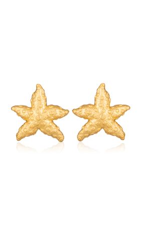Stella 24k Gold-Plated Earrings By Valére | Moda Operandi