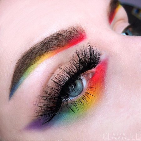 annalie 🍄 on Instagram: “Rainbow Pride 🌈✨. _ I had to try out the rainbow brows by the amazing @rocioceja_ at some point, especially since it’s pride season right…”