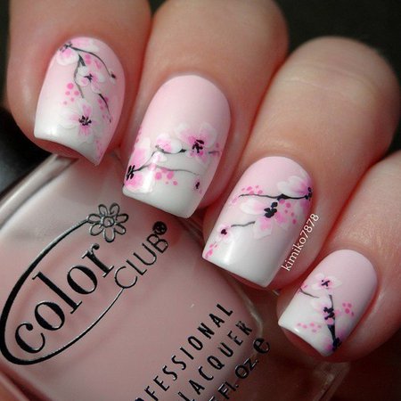 Sakura/Cherry Blossom Nails