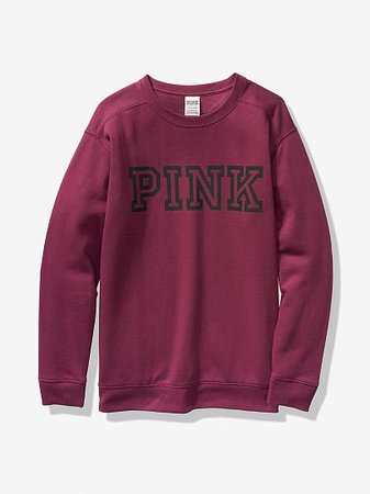 Everyday Lounge Split-Neck Campus Crew - PINK - pink