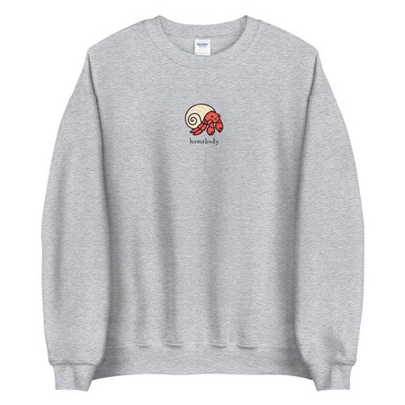 Homebody Hermit Crab Unisex Sweatshirt | Etsy