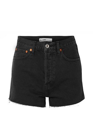 RE/DONE | Frayed denim shorts | NET-A-PORTER.COM