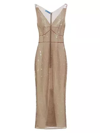 Shop Prada Embroidered Tulle Dress | Saks Fifth Avenue