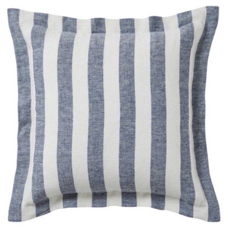 blue stripe cushion