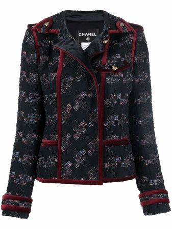 Chanel Pre-Owned 2010 double-breasted Tweed Jacket - Farfetch