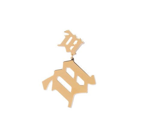 Double M Earing Gold