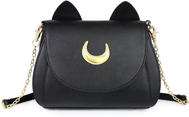 Moon Luna Cat Purses Pu Leather Gothic Purse Cosplay Moon Sailor Bag Handbags Shoulder Bags: Handbags: Amazon.com