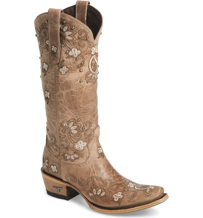 LANE BOOTS Sweet Paisley Embroidered Western Boot (Women) | Nordstrom