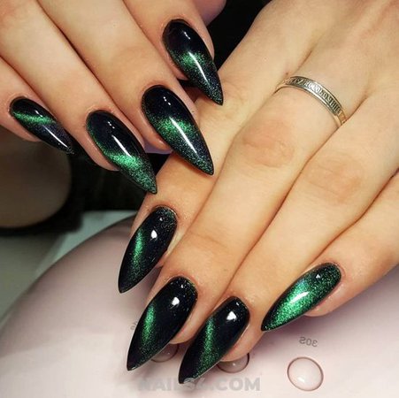 green holographic nails - Google Search