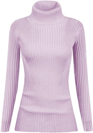 v28 Women Stretchable Turtleneck Knit Long Sleeve Slim Fit Sweater (M, jadeblue) at Amazon Women’s Clothing store