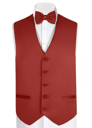 Gentlemen's Collection Matte Satin Vest Groomsmen Accessories | Azazie