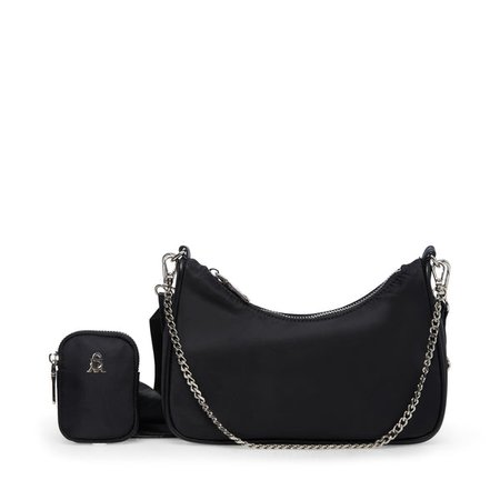 BVITAL Black Shoulder Bag | Crossbody Bag with Detachable Pouch – Steve Madden