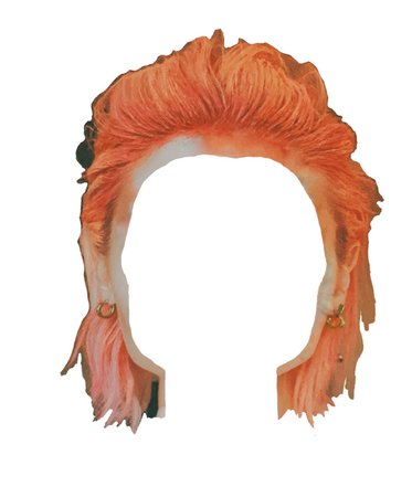 pink orange hair