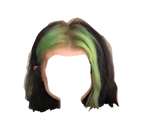 green black hair
