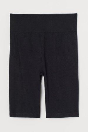 Seamless biker shorts - Black - Ladies | H&M GB