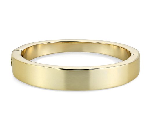 Graduated Thick Bangle in 14k Italian Yellow Gold | Blue Nile