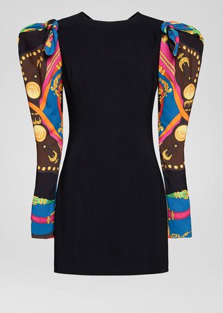Versace Barocco Rodeo Print Accent Dress for Women | UK Online Store