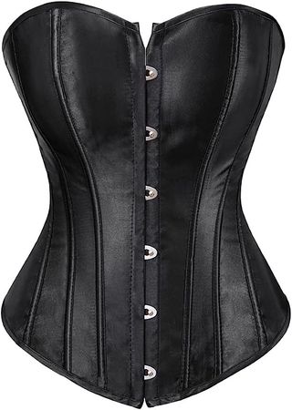 Amazon.com: Haorugut Black Corset Tops for Women Gothic Bustier Corset Black Pirate Corset Plus Size 5XL: Clothing, Shoes & Jewelry