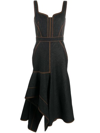 Alexander McQueen Asymmetrisches Kleid - Farfetch