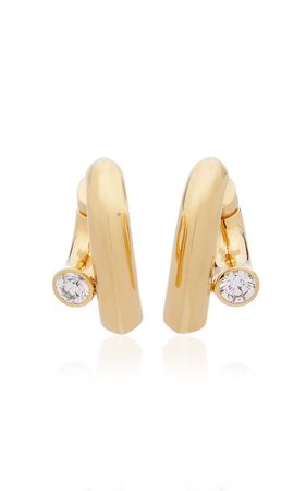 Oera 18k Fairmined Yellow Gold Diamond Earrings By Tabayer | Moda Operandi