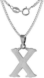silver x necklace - Google Search