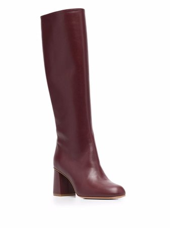 RED(V) zip-up calf boots - FARFETCH