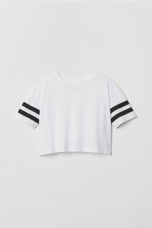 Short T-shirt - White - Kids | H&M US