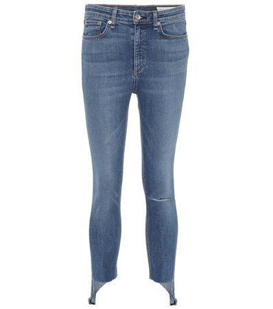 Nina High-Rise Ankle skinny jeans