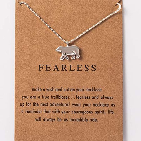 Amazon.com: Polar Bear Gifts for Women Girls,Sliver Plated Polar Bear Necklace with Meaningful Message Card Christmas Jewelry Gifts for Kids: Clothing, Shoes & Jewelry