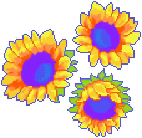 sunflower pixel