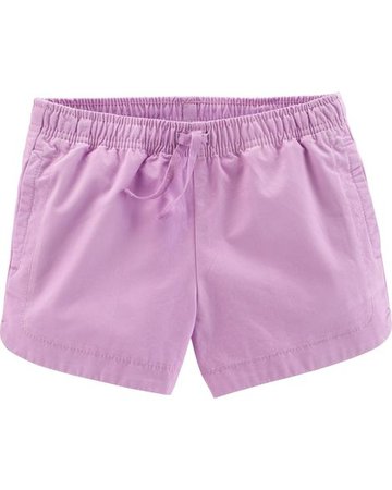 Kid Girl Pull-On Twill Shorts | Carters.com