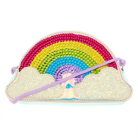 Holographic Rainbow Crossbody Bag | Claire's
